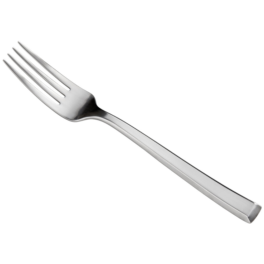 Reserve by Libbey 946 027 Santorini Satin 8 1/4" 18/10 Stainless Steel Extra Heavy Weight Dinner Fork - 12/Case