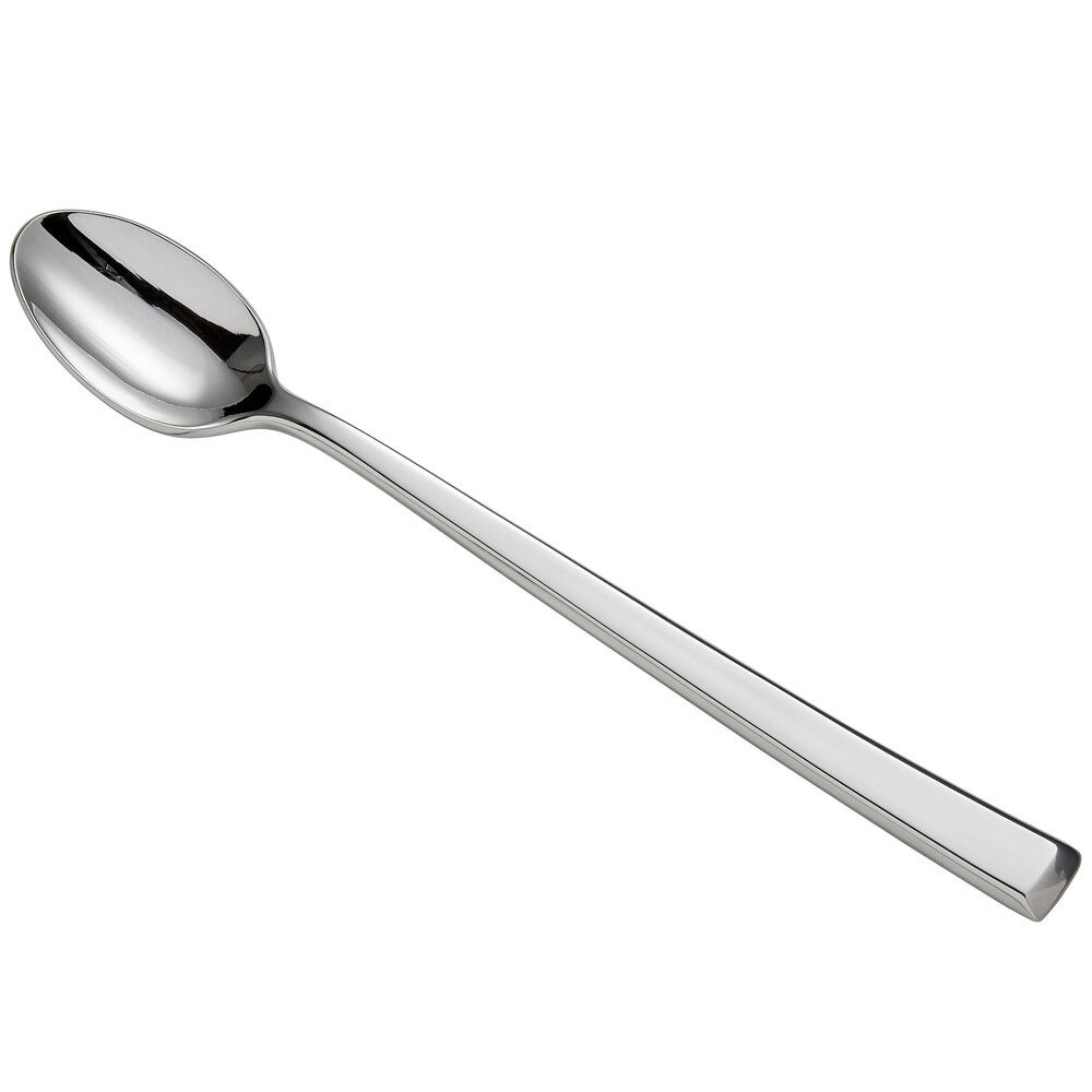 Reserve by Libbey 947 021 Santorini Mirror 7 1/2" 18/10 Stainless Steel Extra Heavy Weight Iced Tea Spoon - 12/Case