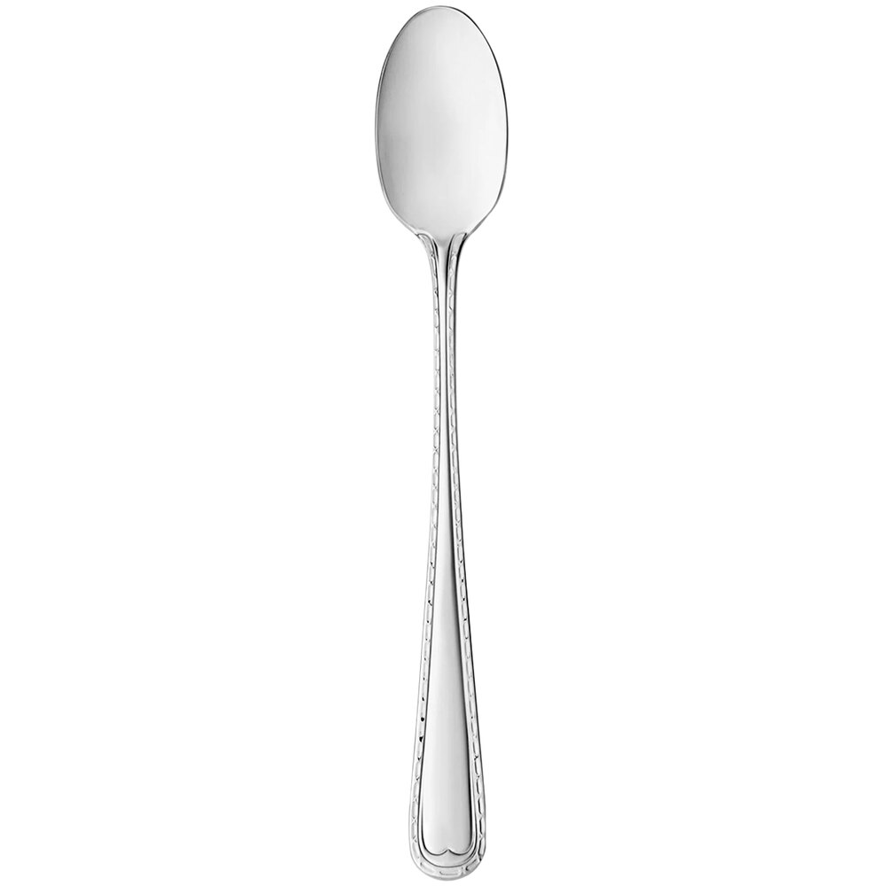 Reserve by Libbey Saddlebrook 7 1/2" 18/10 Stainless Steel Extra Heavy Weight Iced Tea Spoon - 12/Case