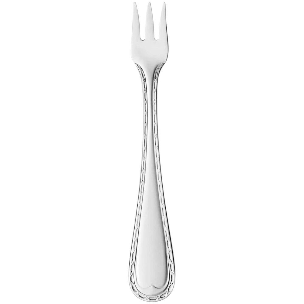 Reserve by Libbey Saddlebrook 5 1/2" 18/10 Stainless Steel Extra Heavy Weight Cocktail Fork - 12/Case