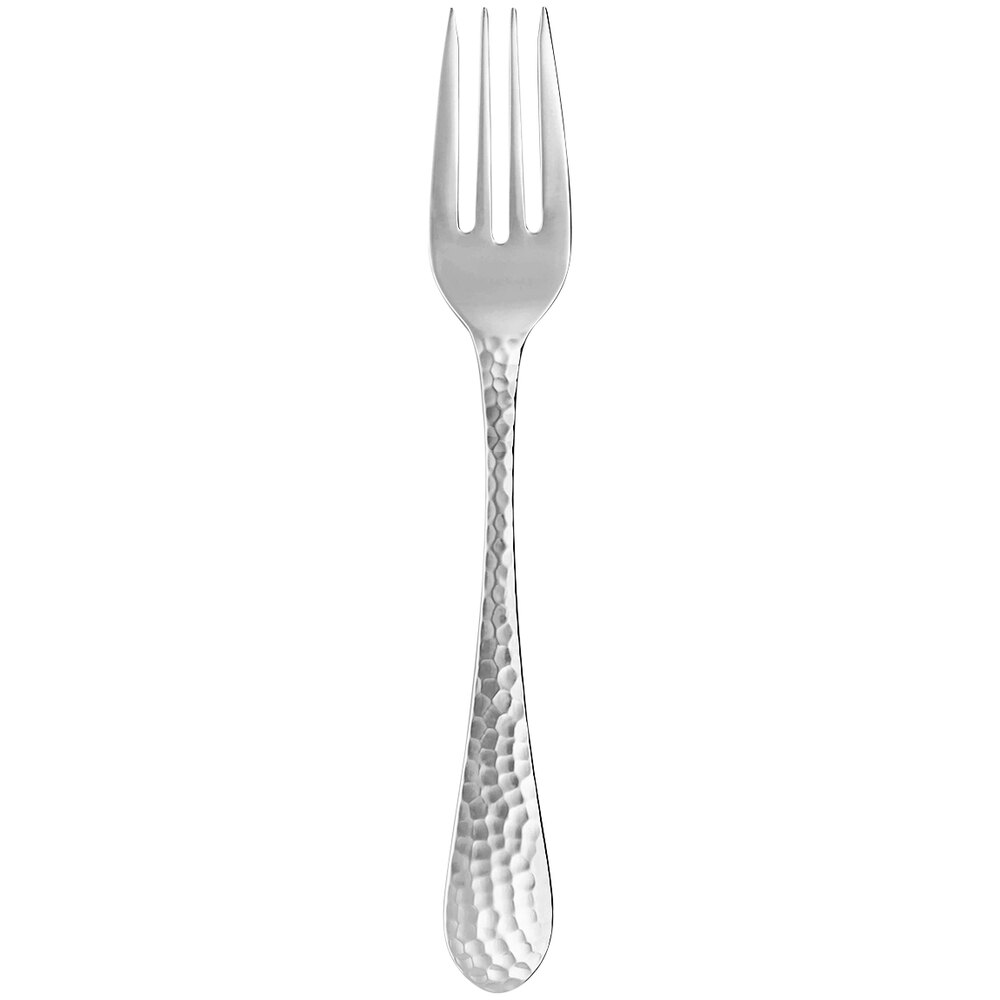 Reserve by Libbey Tessellate 6 7/8" 18/10 Stainless Steel Extra Heavy Weight Salad Fork - 12/Case