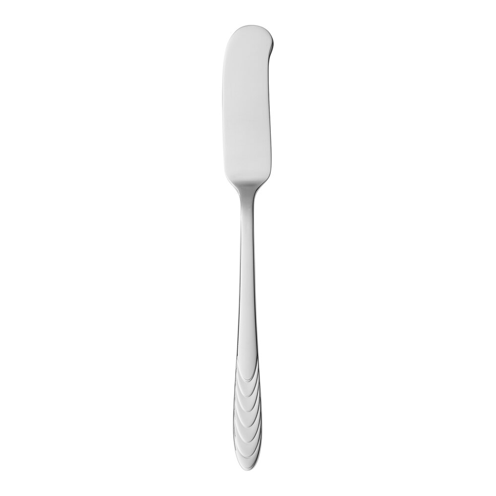 Reserve by Libbey Caparica 6 13/16" 18/10 Stainless Steel Extra Heavy Weight Butter Spreader - 12/Case