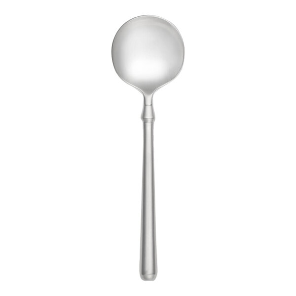 Libbey Parsons 6 1/4" 18/8 Stainless Steel Forged Extra Heavy Weight Bouillon Spoon - 12/Case