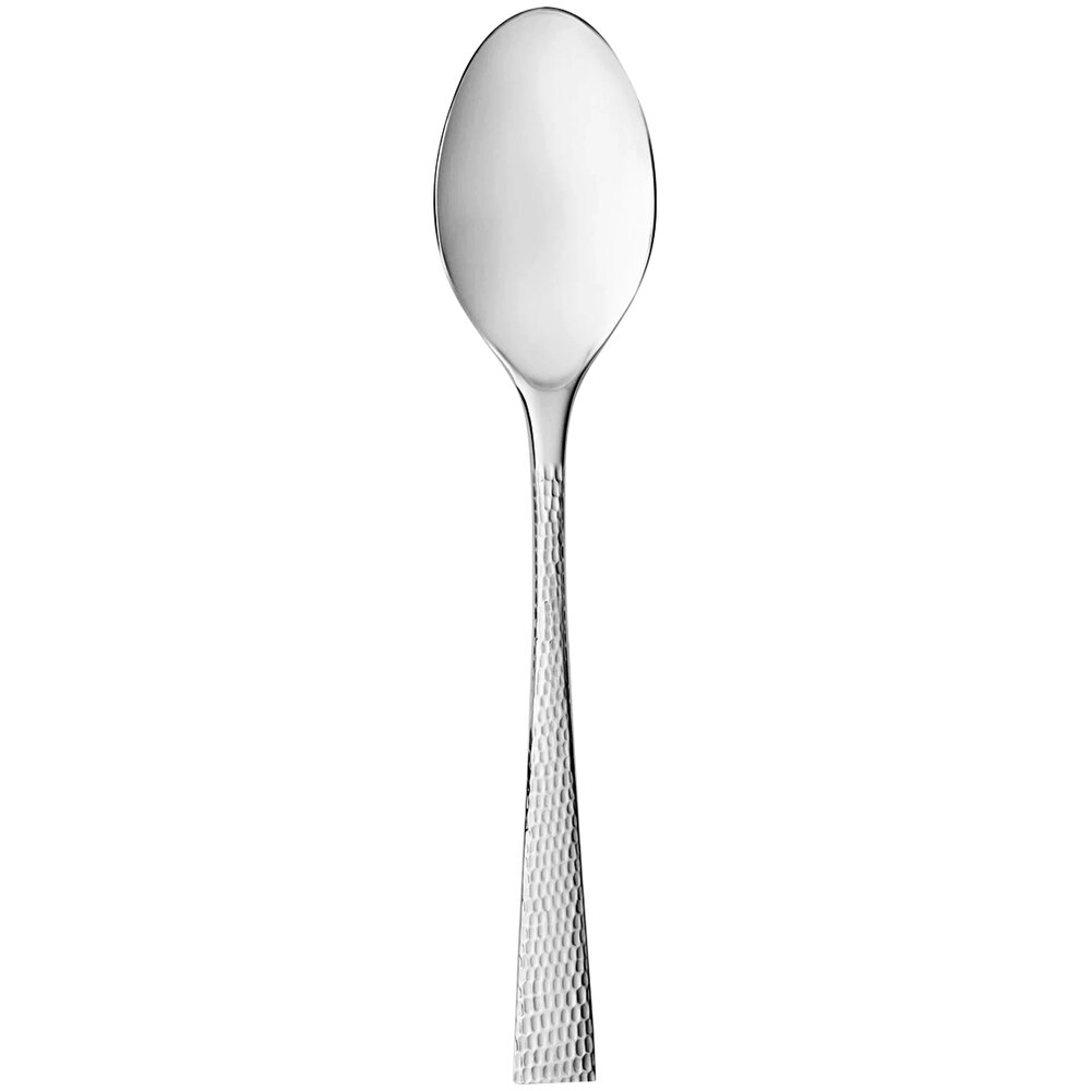 Reserve by Libbey Atlantica 7 3/8" 18/10 Stainless Steel Extra Heavy Weight Dessert Spoon - 12/Case