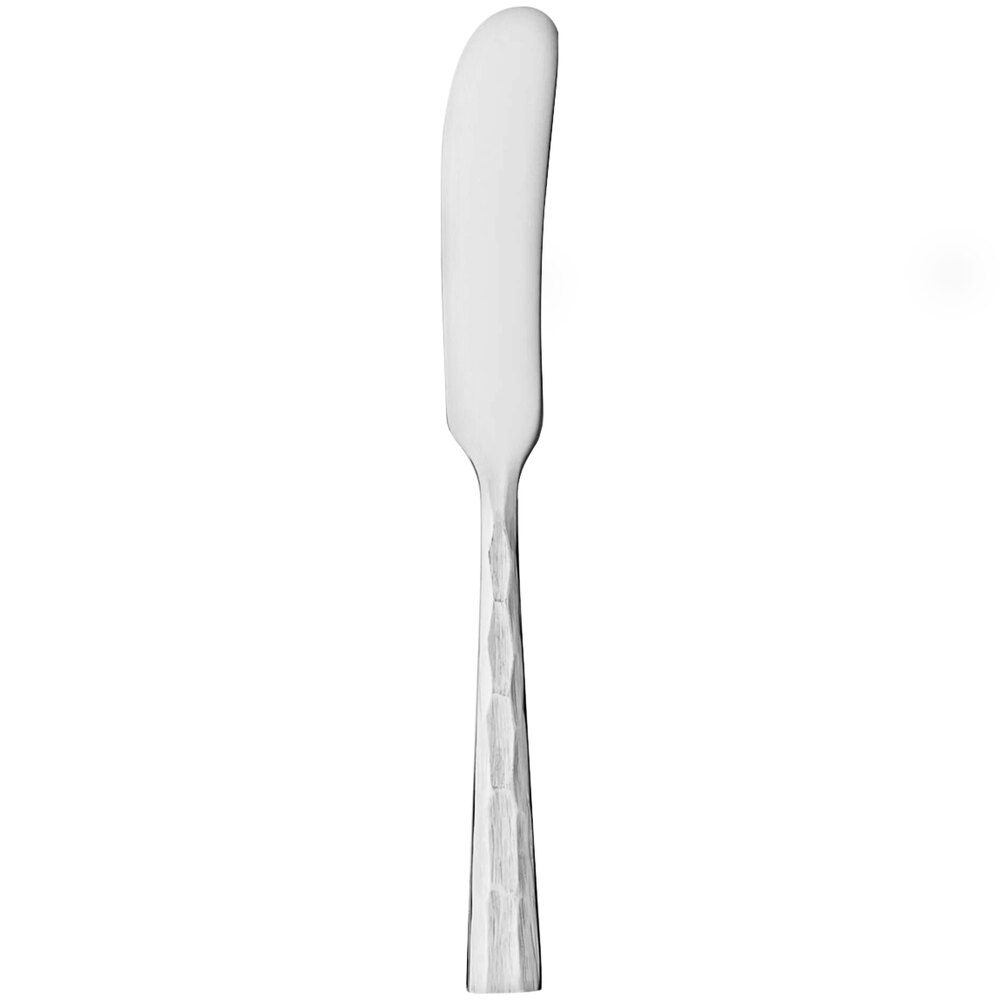 Reserve by Libbey Silver Forest 5 3/4" 18/10 Stainless Steel Extra Heavy Weight Butter Spreader - 12/Case