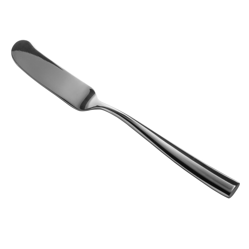Reserve by Libbey 957 053 Aspect 6" 18/10 Stainless Steel Extra Heavy Weight Butter Spreader - 12/Case