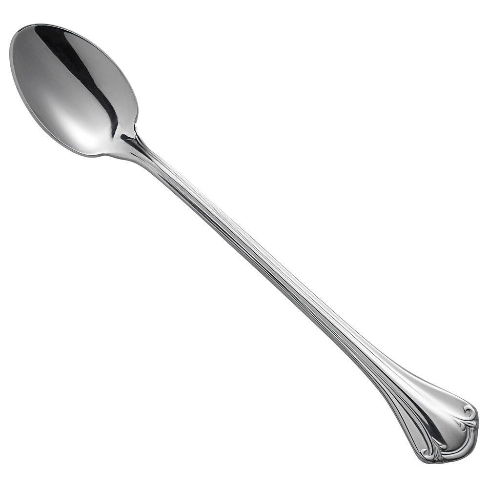 World Tableware 961 021 Resplendence 7 3/8" 18/0 Stainless Steel Heavy Weight Iced Tea Spoon - 36/Case