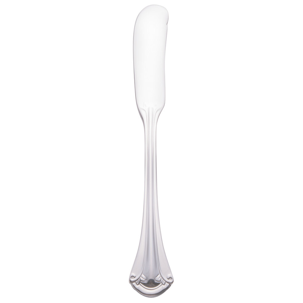 World Tableware 961 053 Resplendence 5 1/4" 18/0 Stainless Steel Heavy Weight Butter Spreader - 36/Case