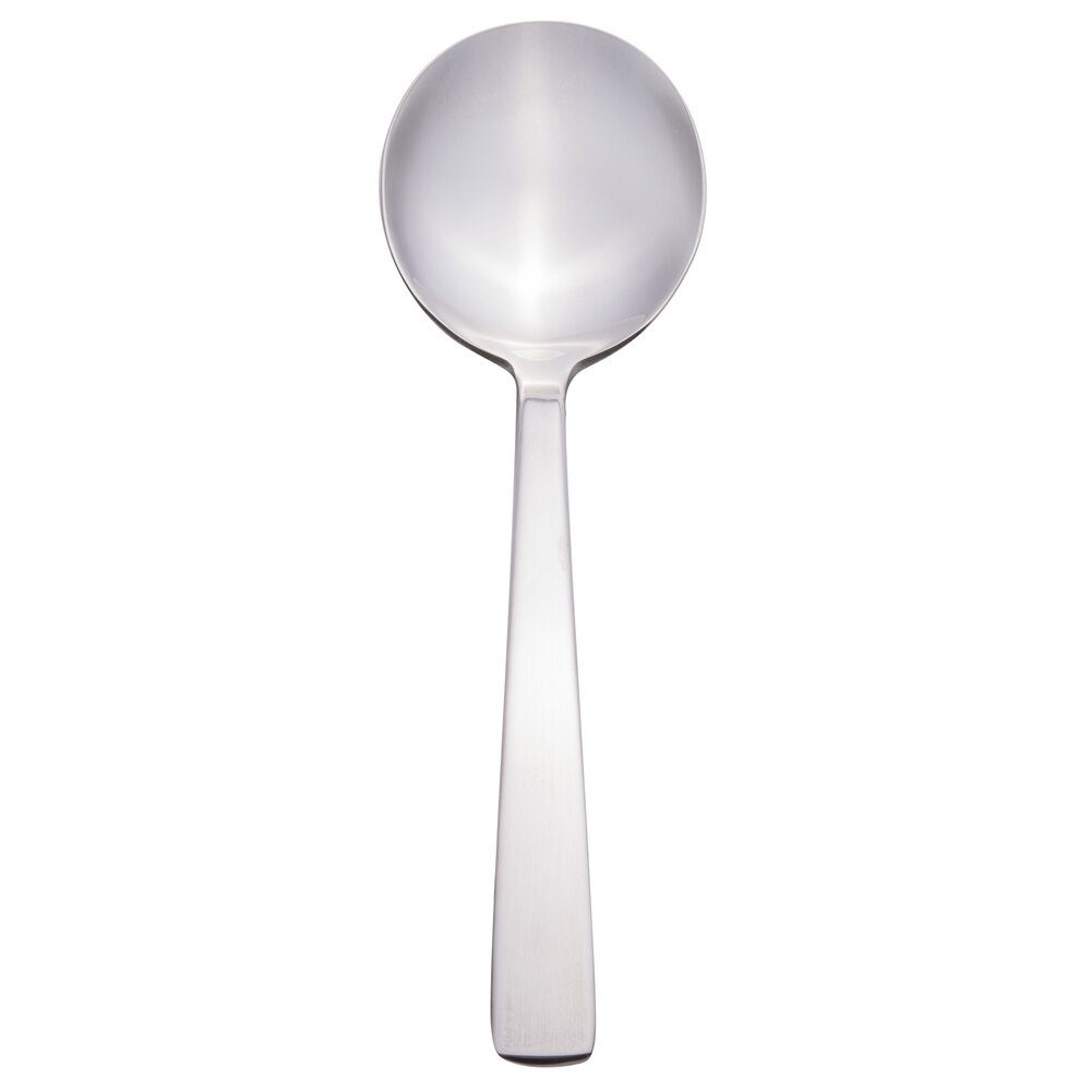 Libbey 962 016 Oceanside 6" 18/0 Stainless Steel Heavy Weight Bouillon Spoon - 36/Case