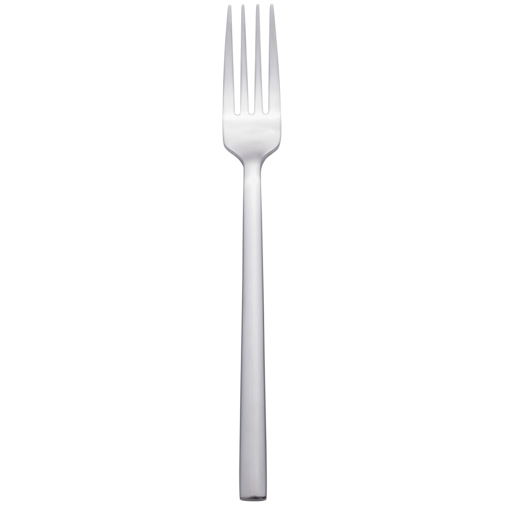 Libbey 963 030 Elexa 7" 18/0 Stainless Steel Heavy Weight Utility / Dessert Fork - 36/Case