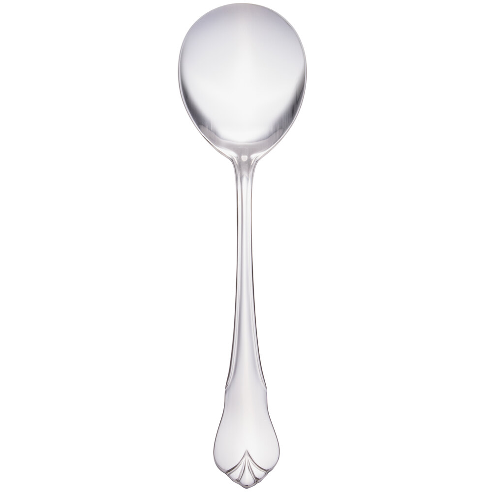 Libbey 967 016 Diana 6 1/8" 18/0 Stainless Steel Heavy Weight Bouillon Spoon - 36/Case