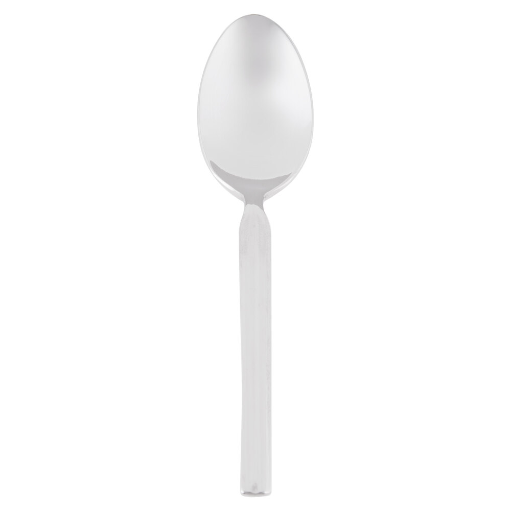 Libbey 969 007 Madison 4 3/8" 18/8 Stainless Steel Extra Heavy Weight Demitasse Spoon - 36/Case