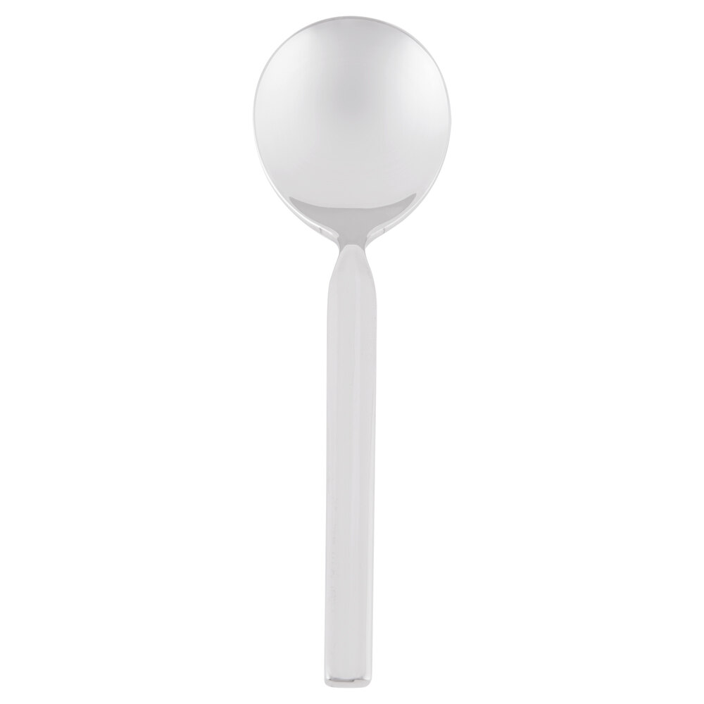 Libbey 969 016 Madison 6 1/4" 18/8 Stainless Steel Extra Heavy Weight Bouillon Spoon - 36/Case