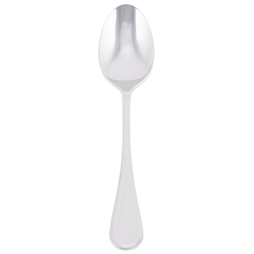 Libbey 971 002 Aspen 7" 18/8 Stainless Steel Extra Heavy Weight Dessert Spoon - 36/Case