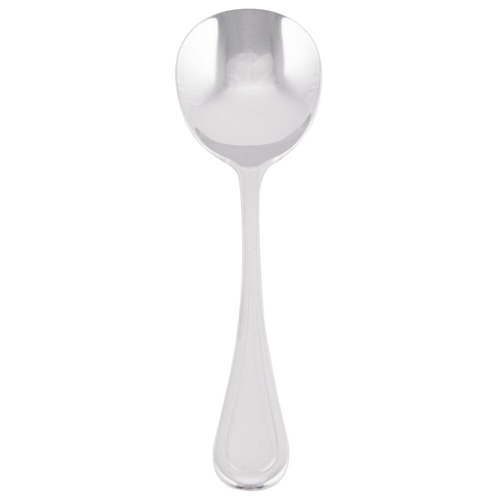 Libbey 971 016 Aspen 6" 18/8 Stainless Steel Extra Heavy Weight Bouillon Spoon - 36/Case