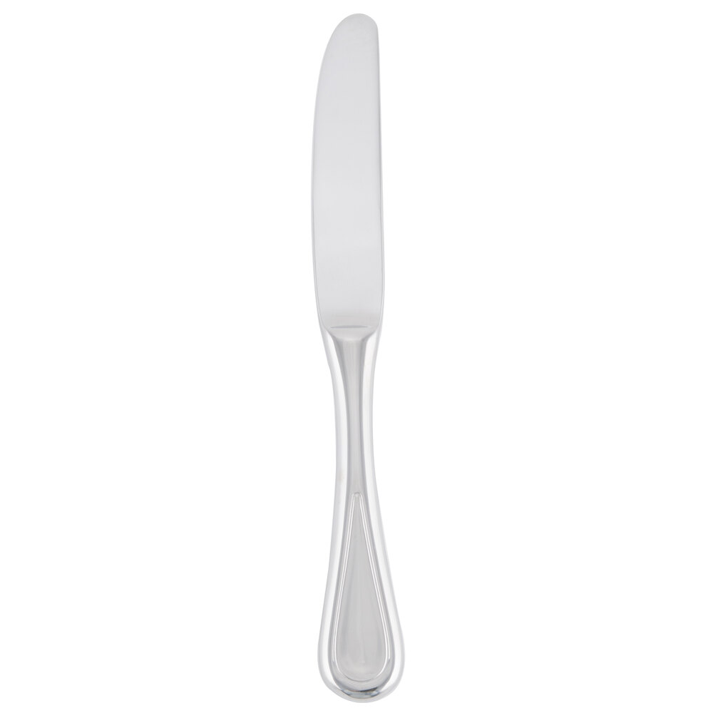Libbey 971 554 Aspen 7 1/8" 18/8 Stainless Steel Extra Heavy Weight Bread and Butter Knife - 36/Case