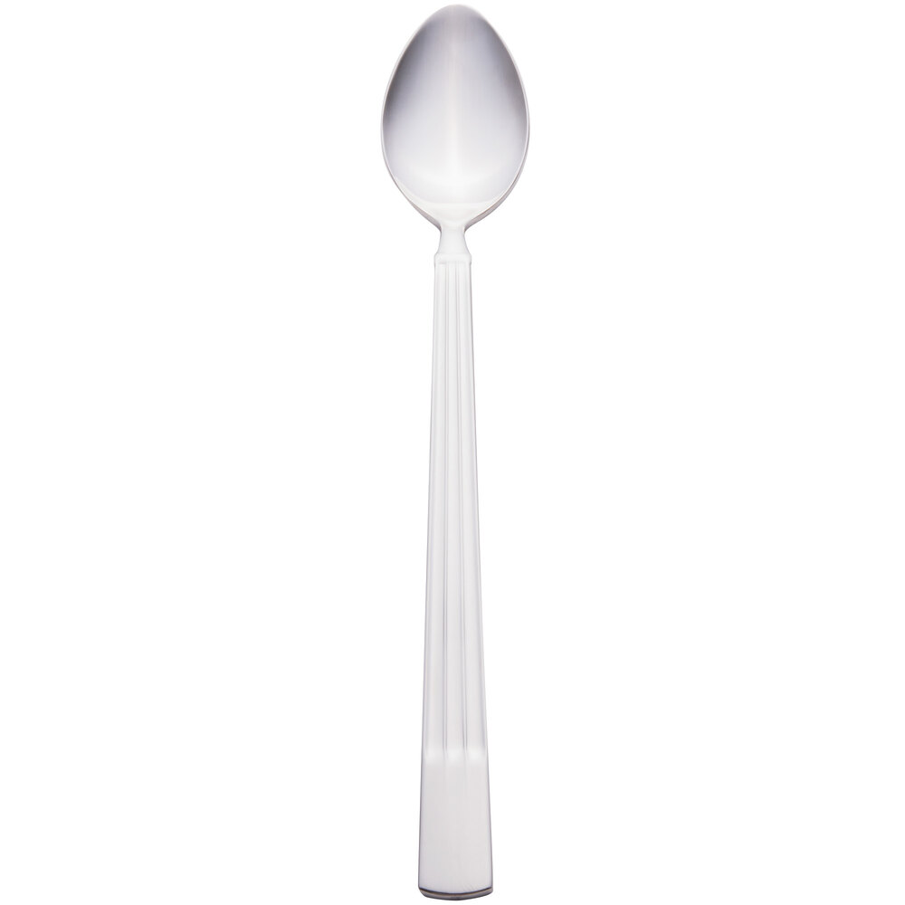 Libbey 972 021 Gibraltar 7 3/4" 18/0 Stainless Steel Heavy Weight Iced Tea Spoon - 36/Case