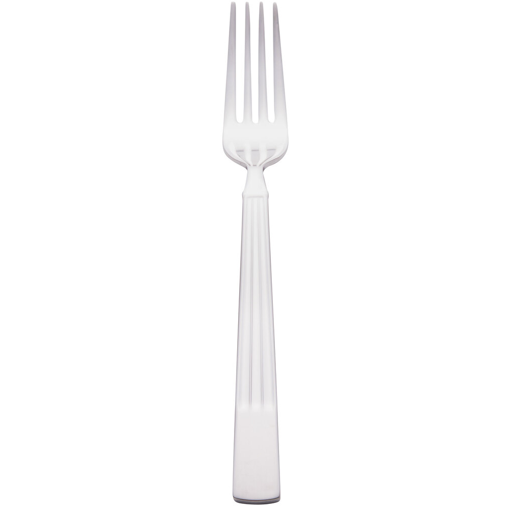 Libbey 972 027 Gibraltar 8" 18/0 Stainless Steel Heavy Weight Dinner Fork - 36/Case