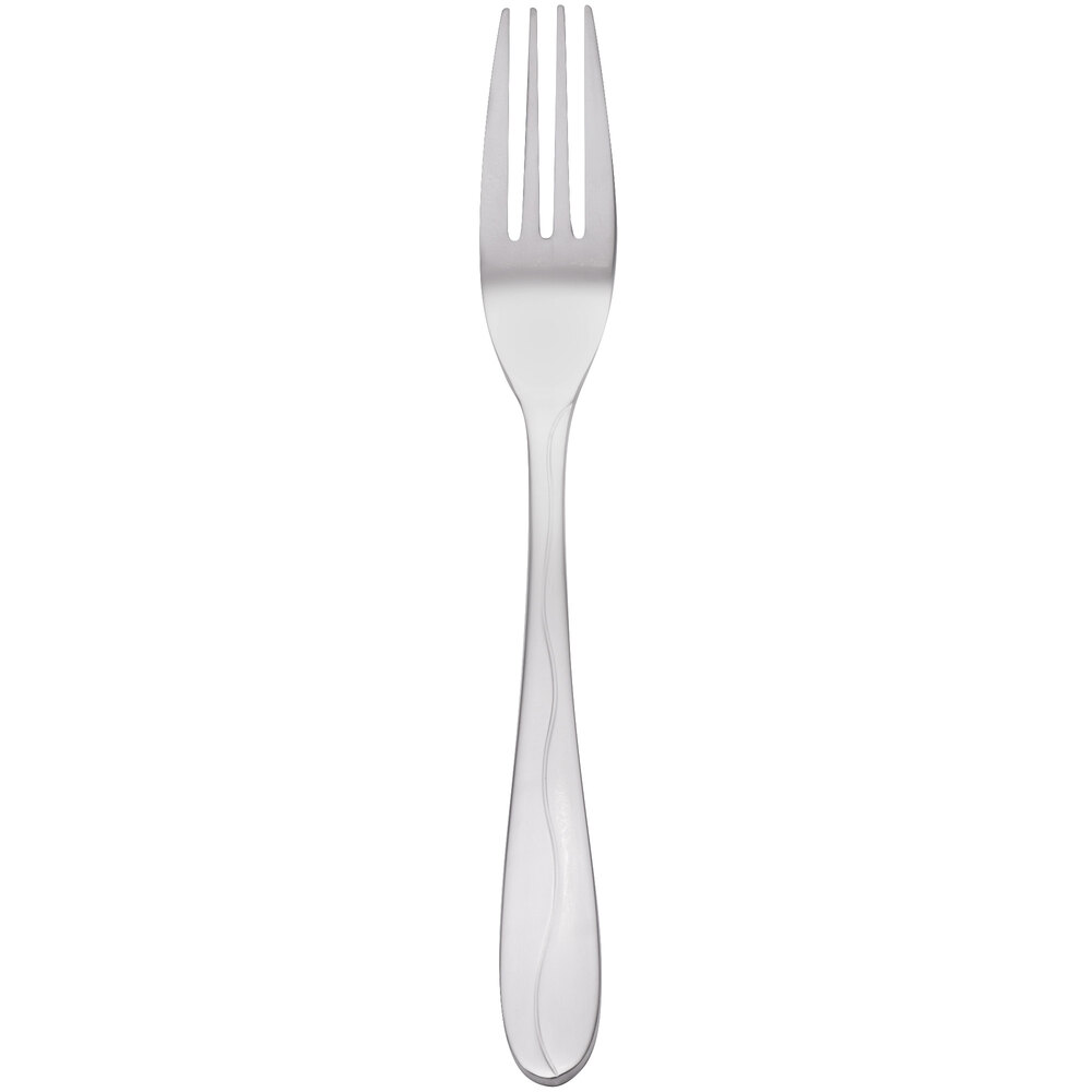 Libbey 973 030 Cantina 7 3/4" 18/0 Stainless Steel Heavy Weight Dessert Fork - 36/Case