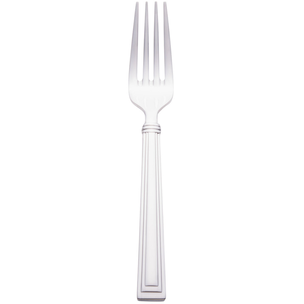 Libbey 977 030 Slate 7 3/8" 18/0 Stainless Steel Heavy Weight Utility / Dessert Fork - 36/Case