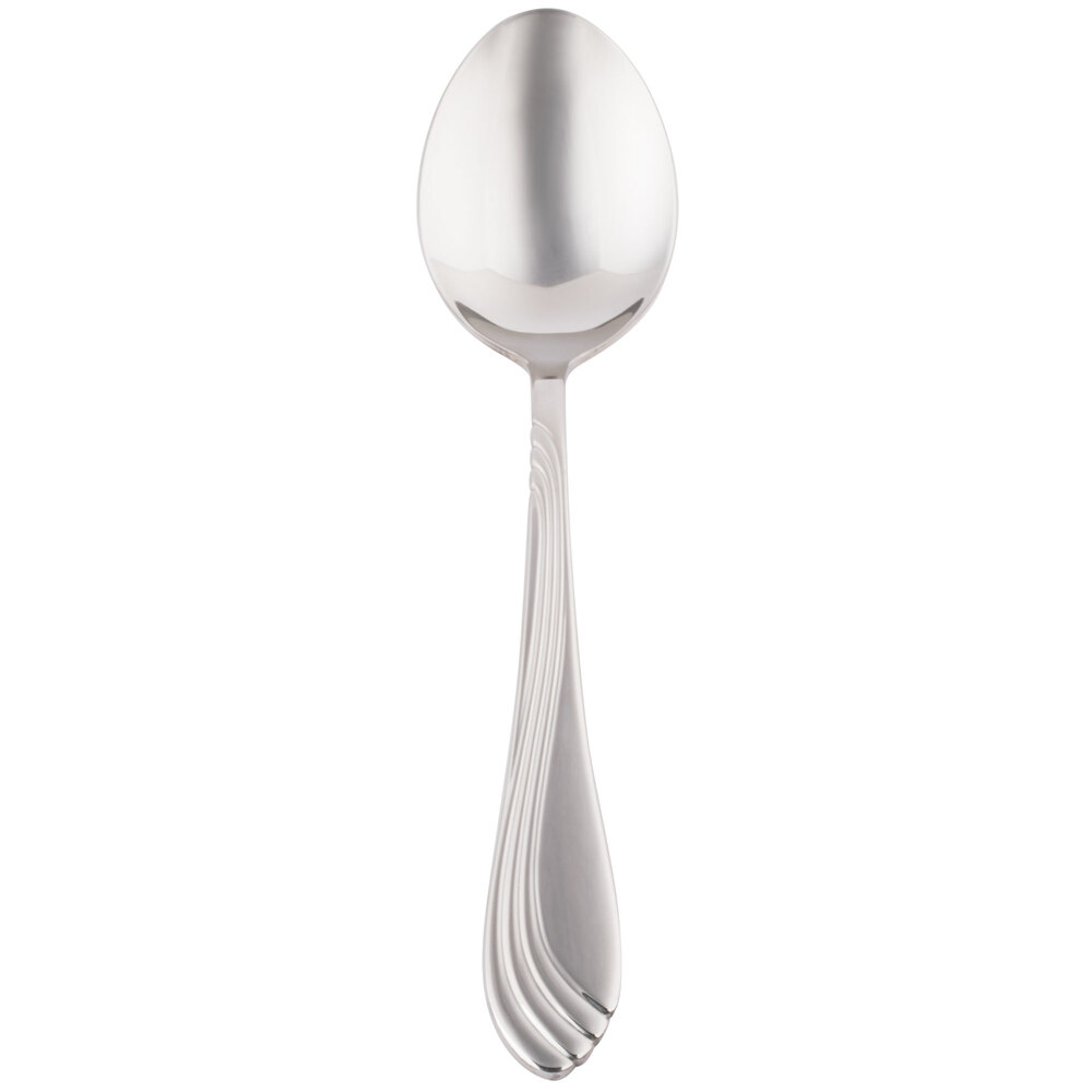Libbey 980 003 Neptune 8 7/8" 18/8 Stainless Steel Extra Heavy Weight Tablespoon / Serving Spoon - 36/Case
