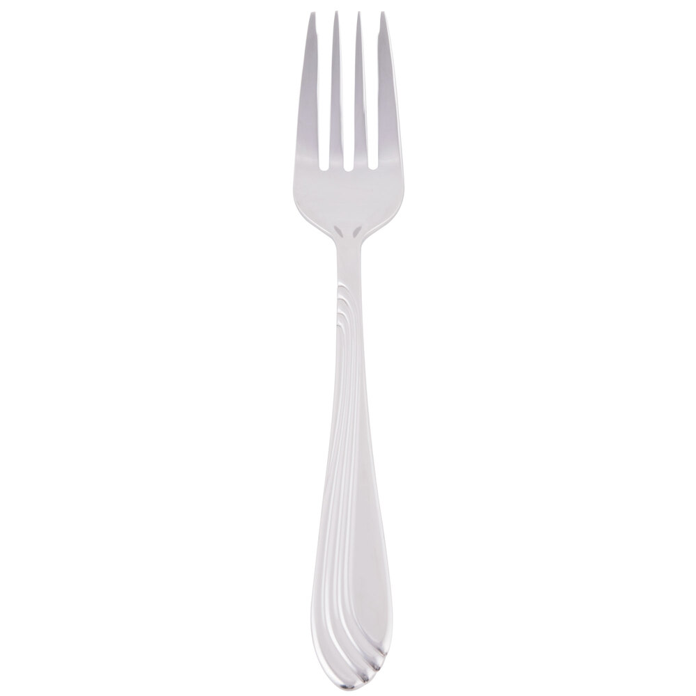 Libbey 980 038 Neptune 6 7/8" 18/8 Stainless Steel Extra Heavy Weight Salad Fork - 36/Case