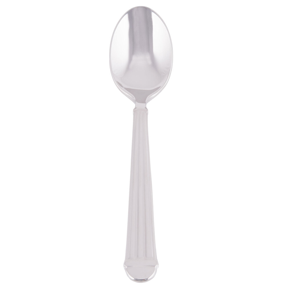 Libbey 983 007 Aegean 4 3/8" 18/8 Stainless Steel Extra Heavy Weight Demitasse Spoon - 36/Case