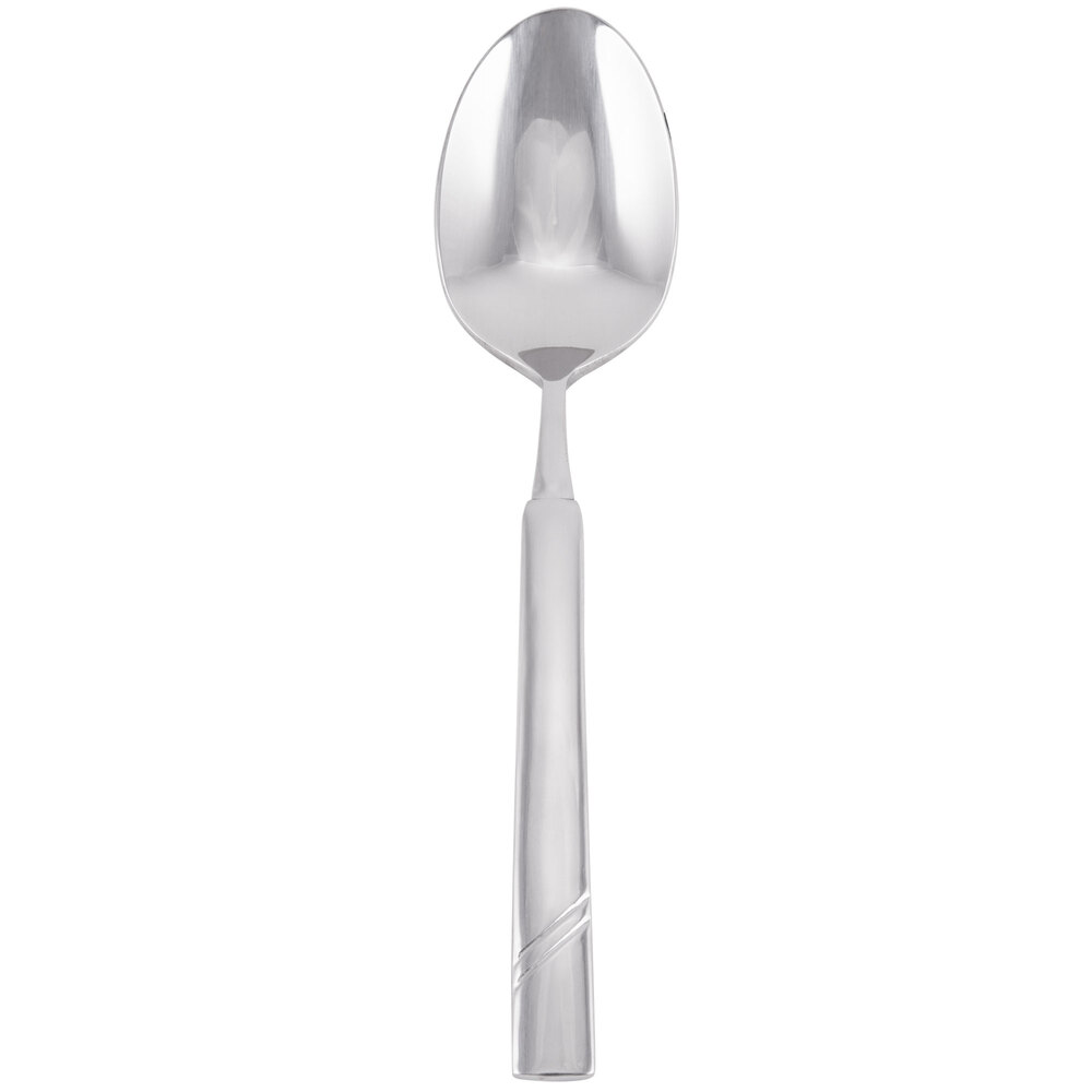 Libbey 988 002 Zephyr 7 1/4" 18/8 Stainless Steel Extra Heavy Weight Dessert Spoon - 36/Case