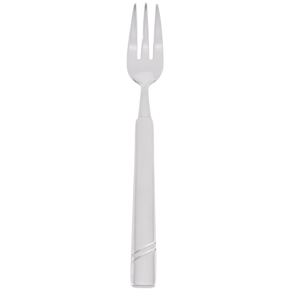 Libbey 988 029 Zephyr 6" 18/8 Stainless Steel Extra Heavy Weight Cocktail Fork - 36/Case