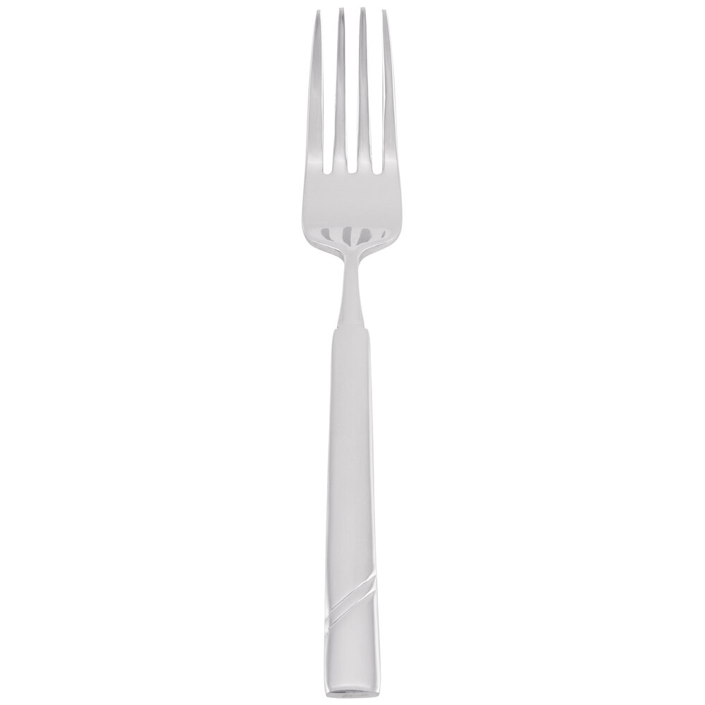 Libbey 988 030 Zephyr 7 3/8" 18/8 Stainless Steel Extra Heavy Weight Dessert Fork - 36/Case