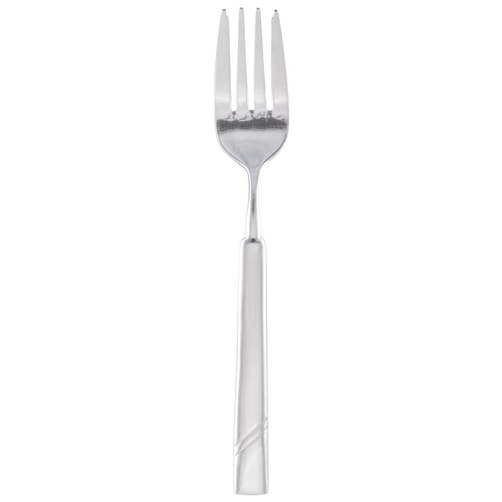 Libbey 988 038 Zephyr 6 7/8" 18/8 Stainless Steel Extra Heavy Weight Salad Fork - 36/Case