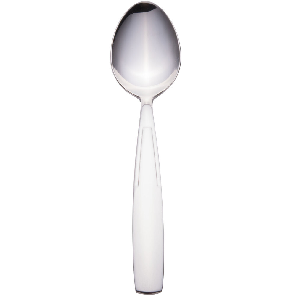 Libbey 989 002 Quantum 7" 18/0 Stainless Steel Heavy Weight Dessert Spoon - 36/Case