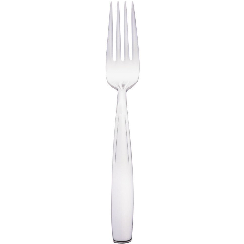 Libbey 989 030 Quantum 7 1/4" 18/0 Stainless Steel Heavy Weight Utility / Dessert Fork - 36/Case