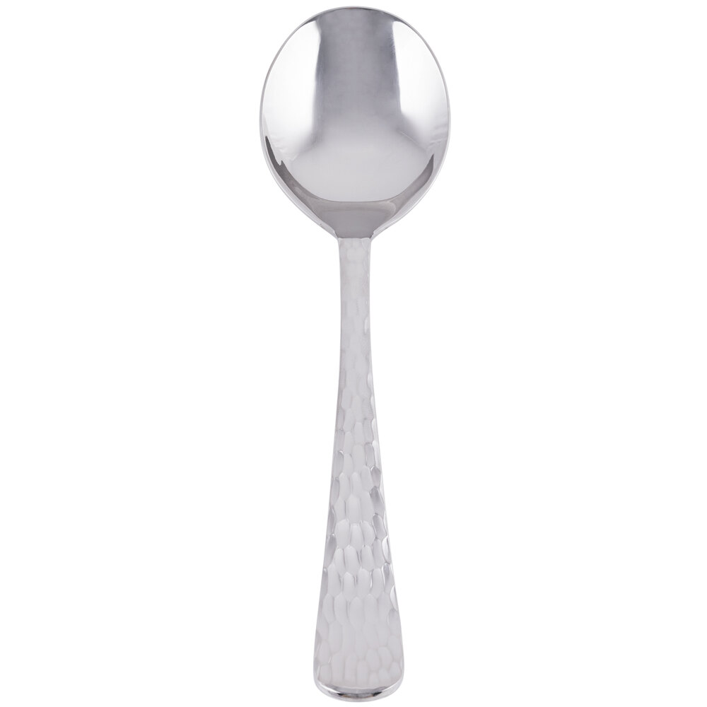 Libbey 994 016 Aspire 6 1/8" 18/8 Stainless Steel Extra Heavy Weight Bouillon Spoon - 36/Case