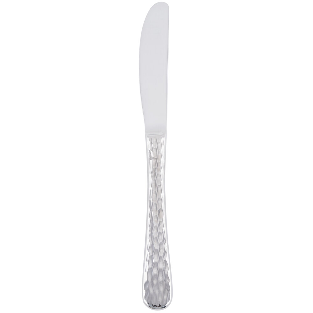 Libbey 994 554 Aspire 7 5/8" 18/8 Stainless Steel Extra Heavy Weight Solid Handle Bread and Butter Knife with Plain Blade - 36/Case