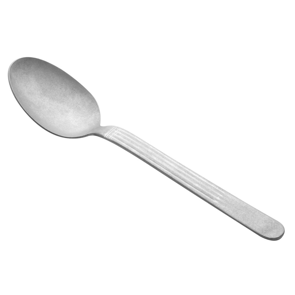 Libbey 998 002 Farmhouse 7 3/8" 18/0 Stainless Steel Heavy Weight Dessert Spoon - 36/Case