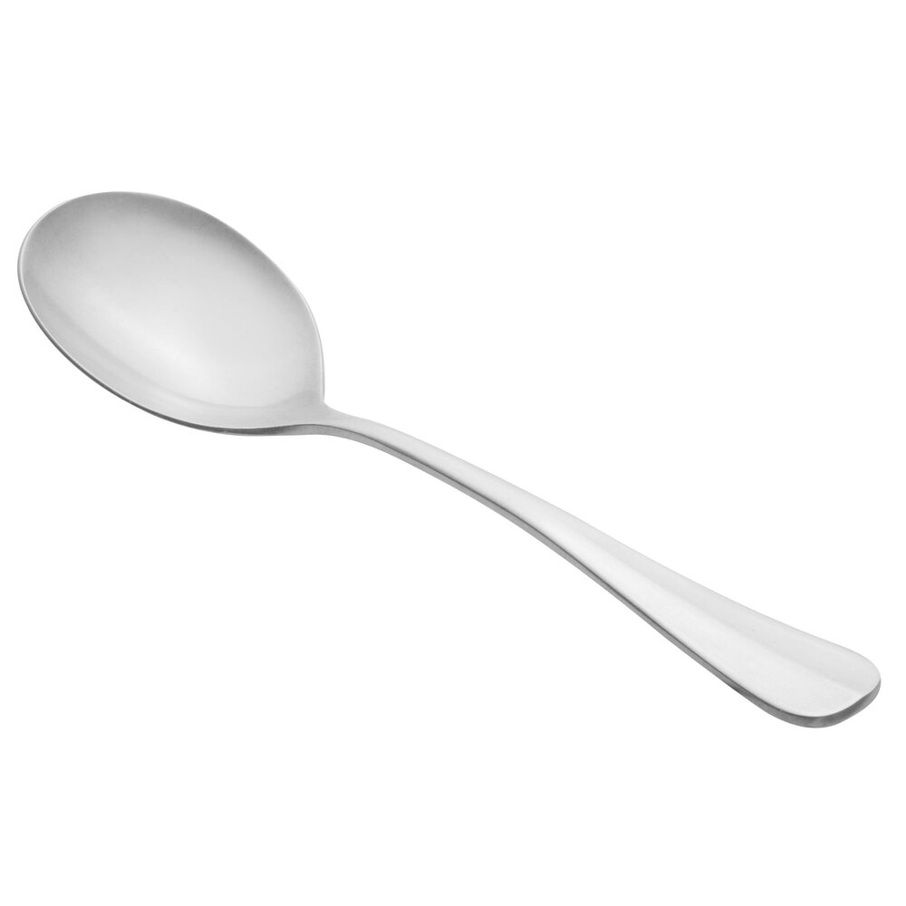 Libbey 998 004 Farmhouse 7 1/4" 18/0 Stainless Steel Heavy Weight Bouillon Spoon - 36/Case