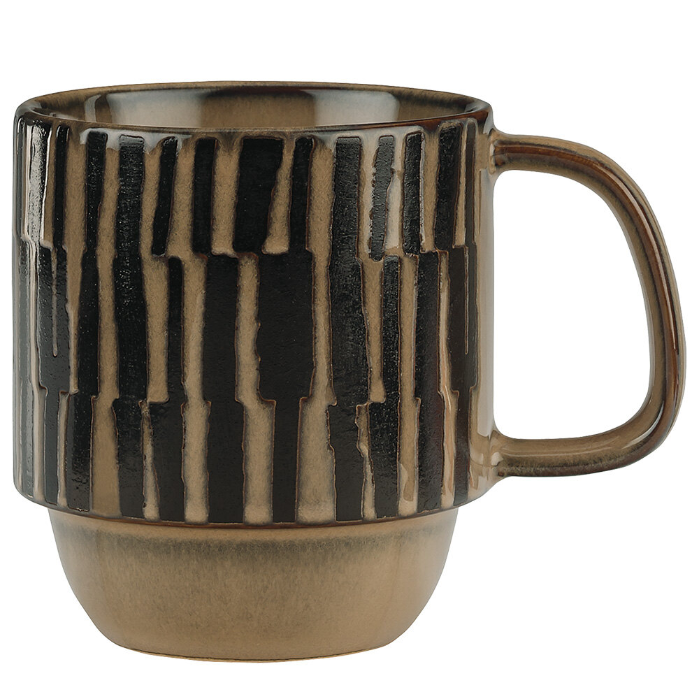 World Tableware AFAR-8C Afar 12 oz. Cream Stoneware Mug - 12/Case