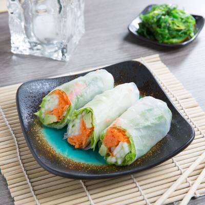 Libbey BF-6 Hakone 6 1/4" Square Stoneware Plate with Round Detailing