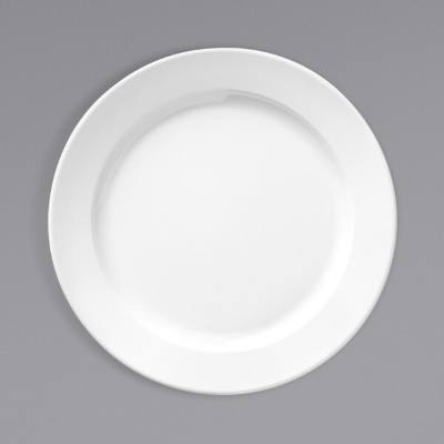 Libbey Basics 9" Bright White Medium Rim Melamine Plate