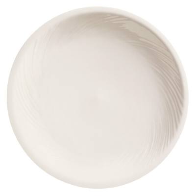 Libbey BO-1145 Basics Orbis 9" Bright White Porcelain Pellet / Induction Plate