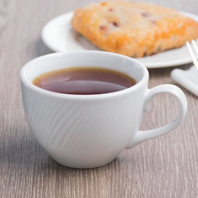 Libbey BO-1152 Basics Orbis 7.5 oz. Bright White Porcelain Cup