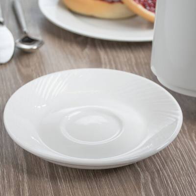 Libbey BO-1162 Basics Orbis 5 3/4" Bright White Porcelain Saucer