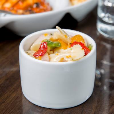 Libbey BW-019 Chef's Selection II 5.5 oz. Ultra Bright White Porcelain Canne Bowl