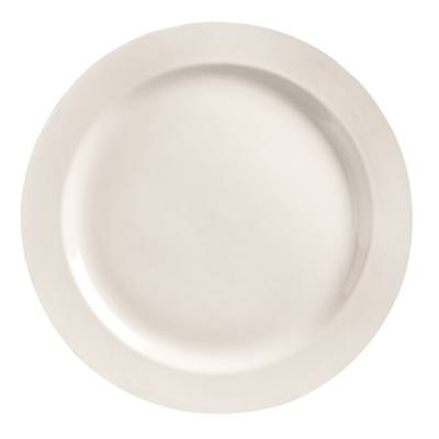 Libbey BW-1100 Basics 12 1/2" Bright White Medium Rim Porcelain Plate