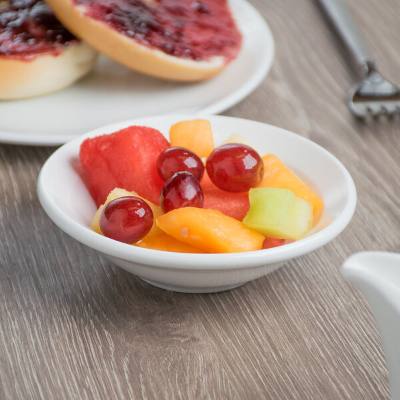 Libbey BW-1132 Basics 3.5 oz. Bright White Porcelain Fruit Bowl