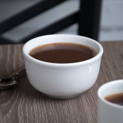 Libbey BW-1140 Basics 8 oz. Bright White Porcelain Bouillon