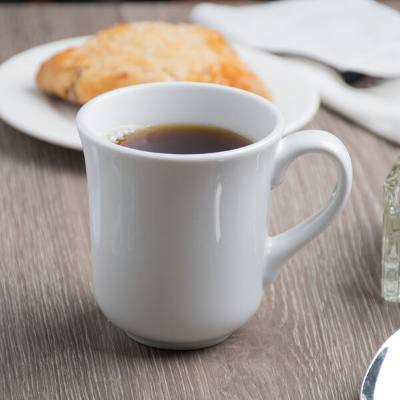 Libbey BW-1150 Basics 8.5 oz. Bright White Porcelain Tall Cup