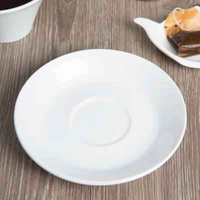 Libbey BW-1162 Basics 5 3/4" Bright White Porcelain Saucer