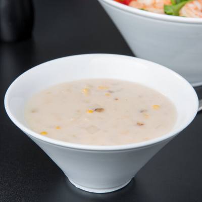 Libbey BW-5107 Chef's Selection II 16 oz. Ultra Bright White Porcelain Normandy Bowl